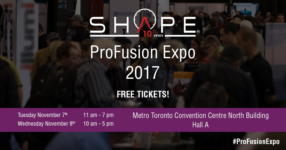 SHAPE WILL BE AT THE PROFUSION EXPO IN TORONTO - SHAPE wlb