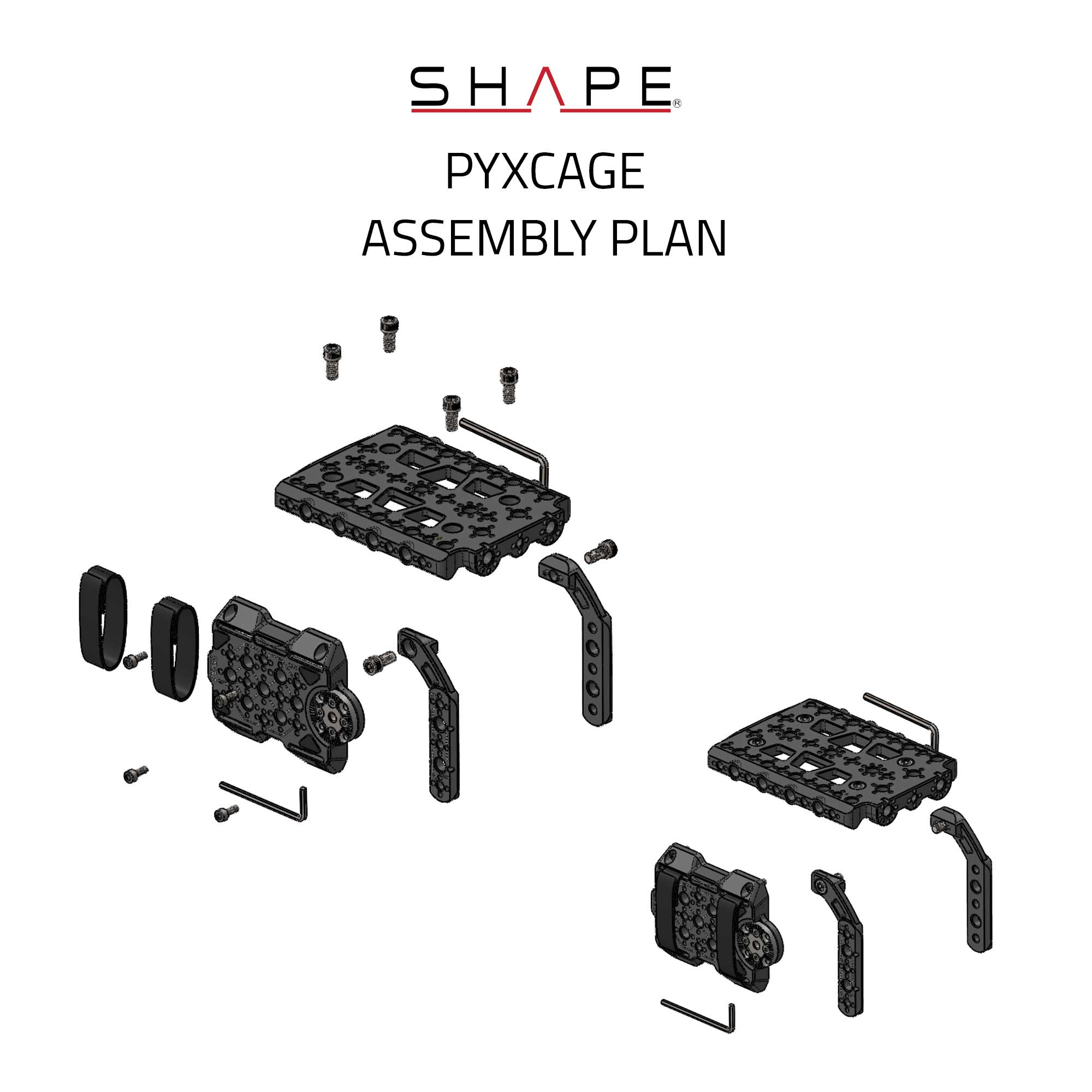 SHAPE Cage de caméra pour Blackmagic PYXIS 6K