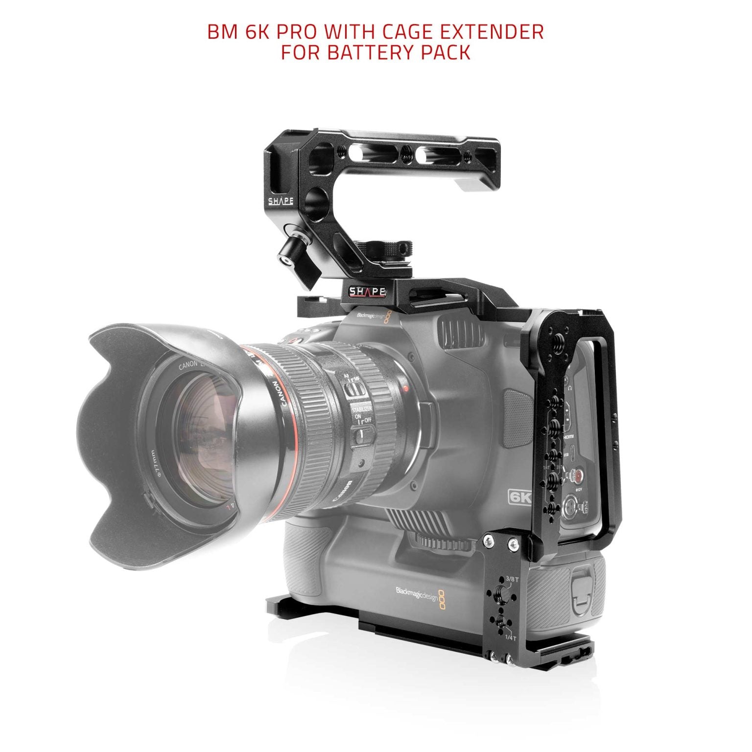Kit d'épaule SHAPE pour Blackmagic Cinema Camera 6K/6K Pro/6K G2
