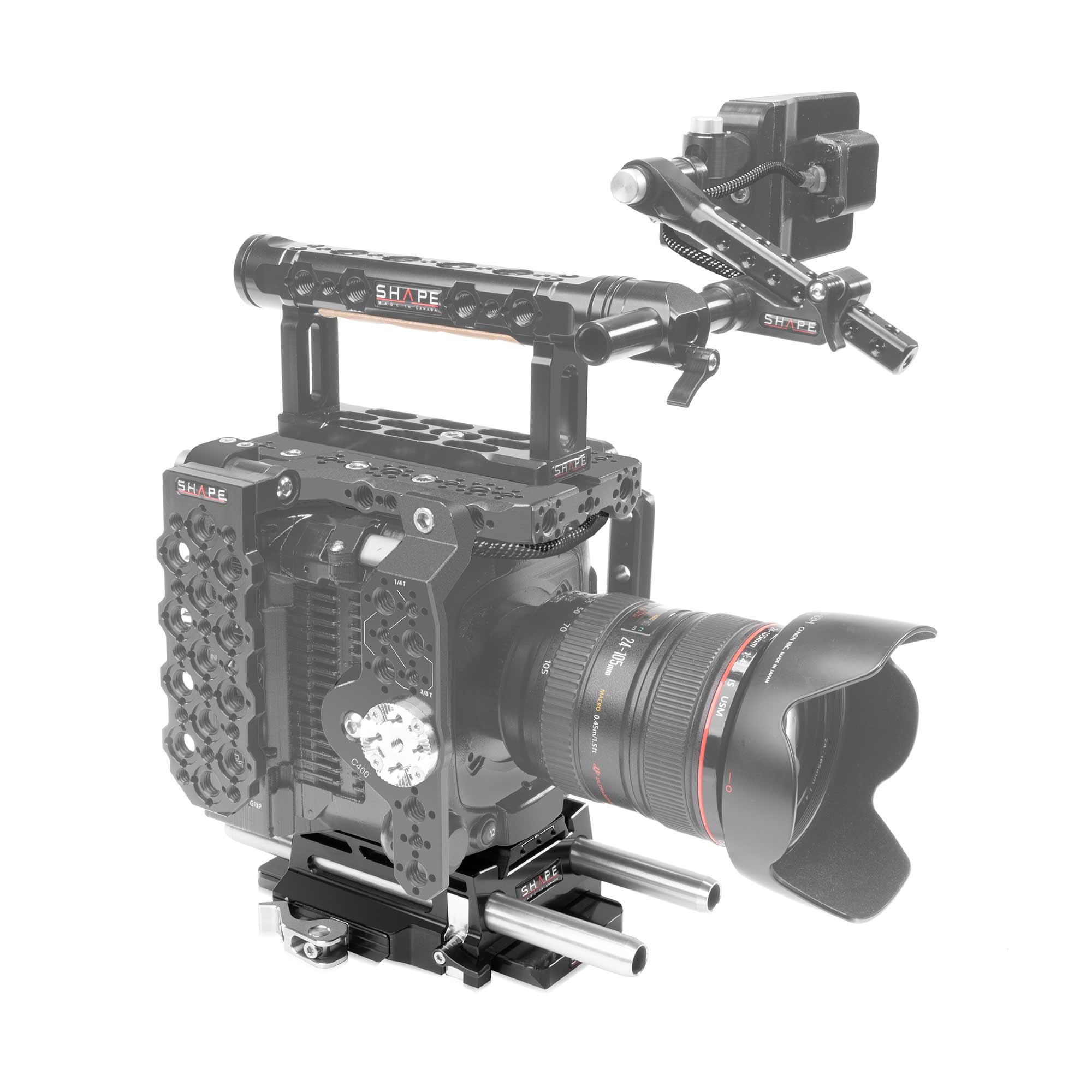 SHAPE 15mm Lightweight Baseplate for Canon C400 (Pre-order) - SHAPE wlb