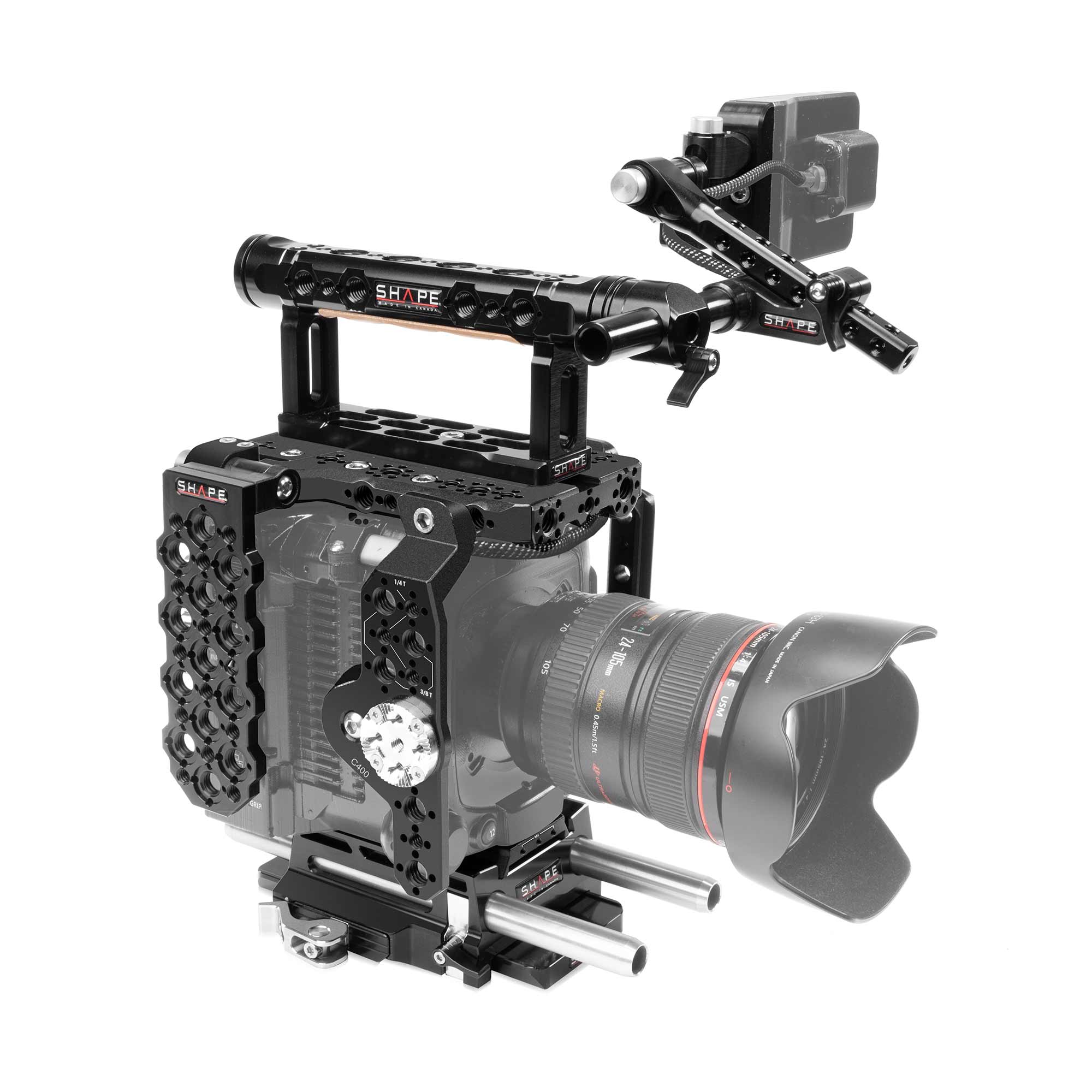 SHAPE Cage Handle EVF Mount for Canon C400 (Pre-order) - SHAPE wlb