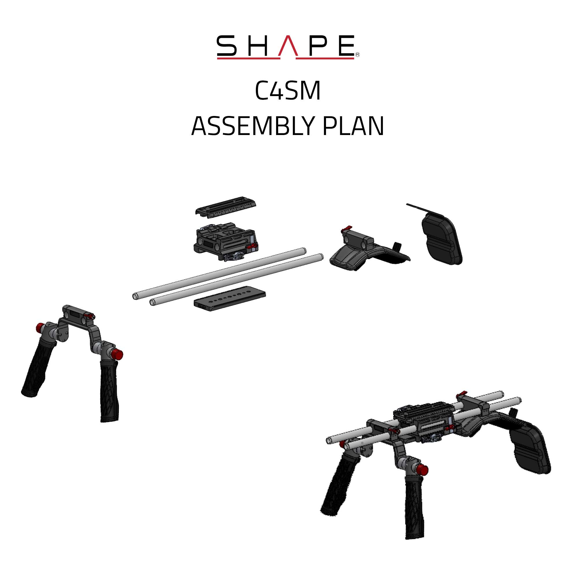 SHAPE Shoulder Mount for Canon C400 (Pre-order) - SHAPE wlb