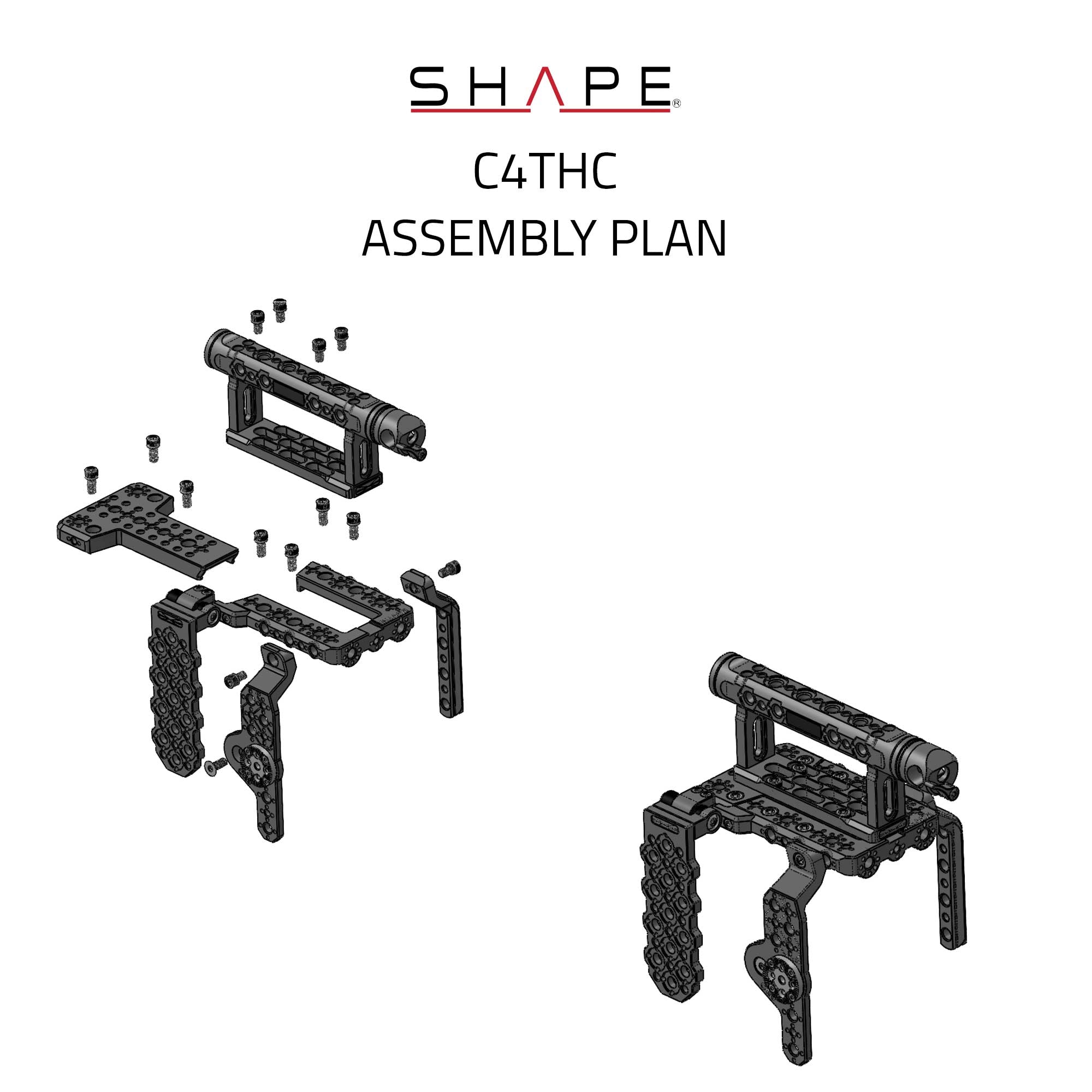 SHAPE Cage Top Handle for Canon C400 (Pre-order) - SHAPE wlb