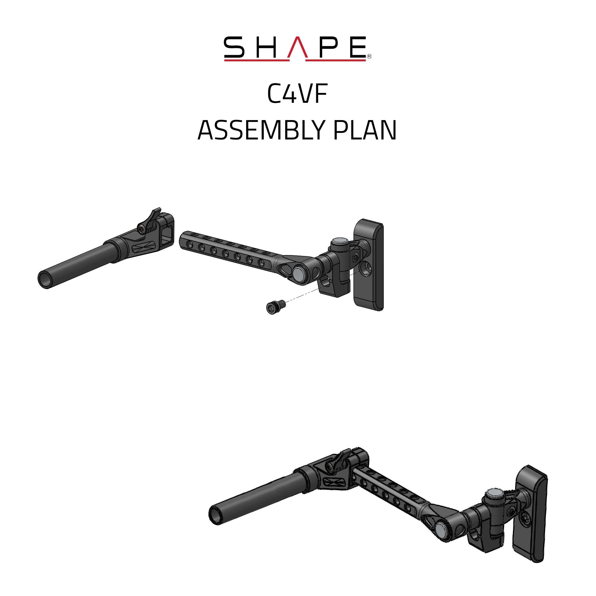 SHAPE Canon C400 Drucktaste View Finder Mount