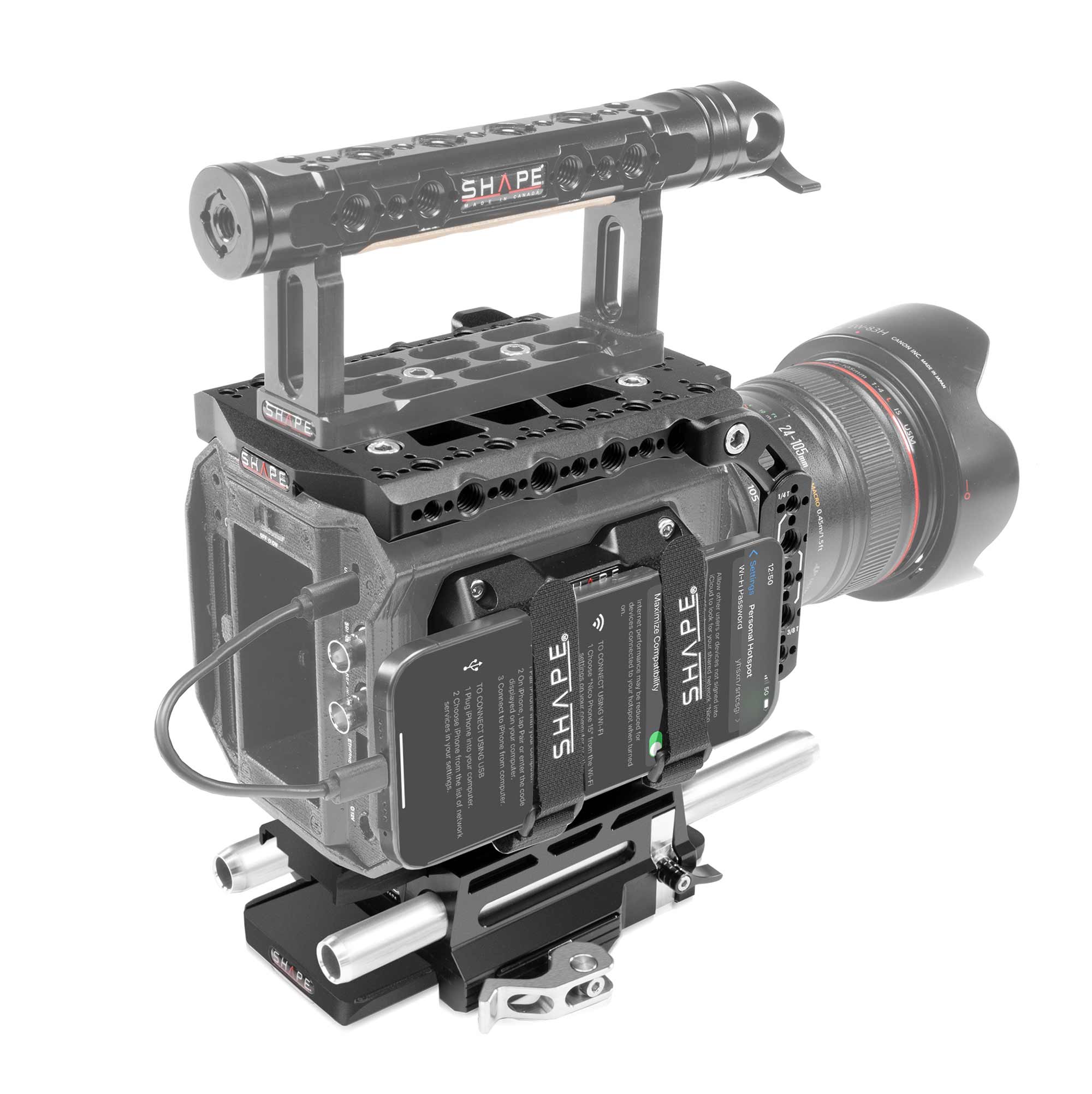 SHAPE CAGE FÜR BLACKMAGIC PYXIS 6K MIT 15MM LWS ROD SYSTEM (VORBESTELLUNG)