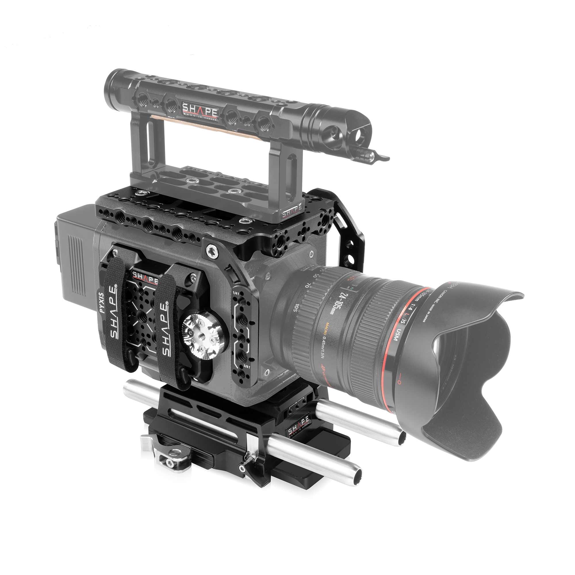 Cage SHAPE pour Blackmagic PYXIS 6K avec Système de tige LWS 15mm (PRÉ-COMMANDE)