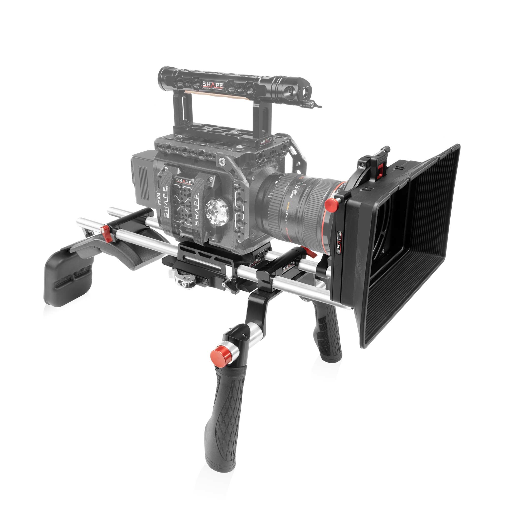 SHAPE SHOULDER MOUNT SYSTEM WITH MATTE BOX & FOLLOW FOCUS KIT FOR BLACKMAGIC PYXIS 6K (PRE-ORDER) - SHAPE wlb