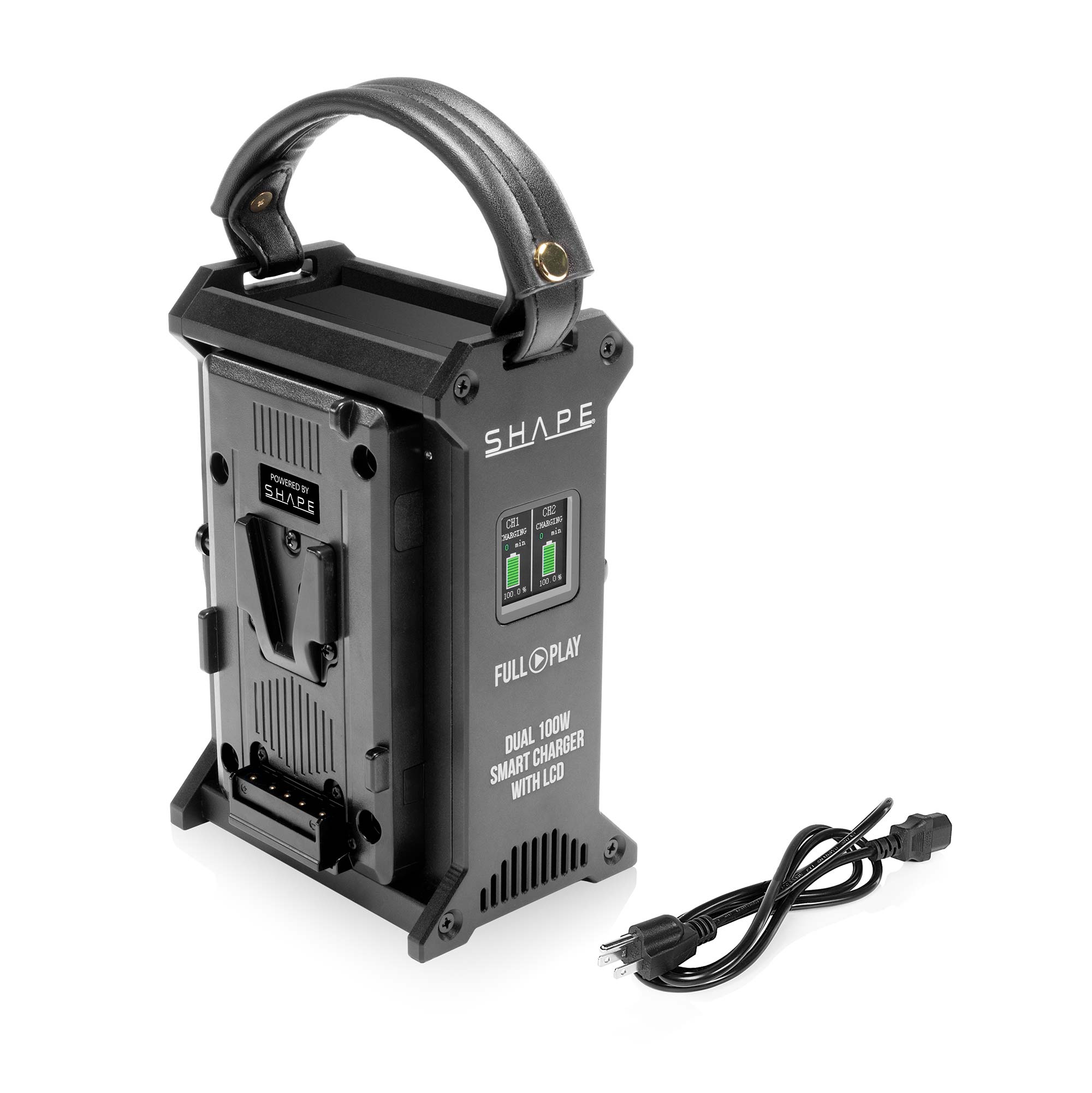 SHAPE FULL PLAY DUAL V-MOUNT 100W FAST CHARGER WITH LCD (PRE-ORDER) - SHAPE wlb