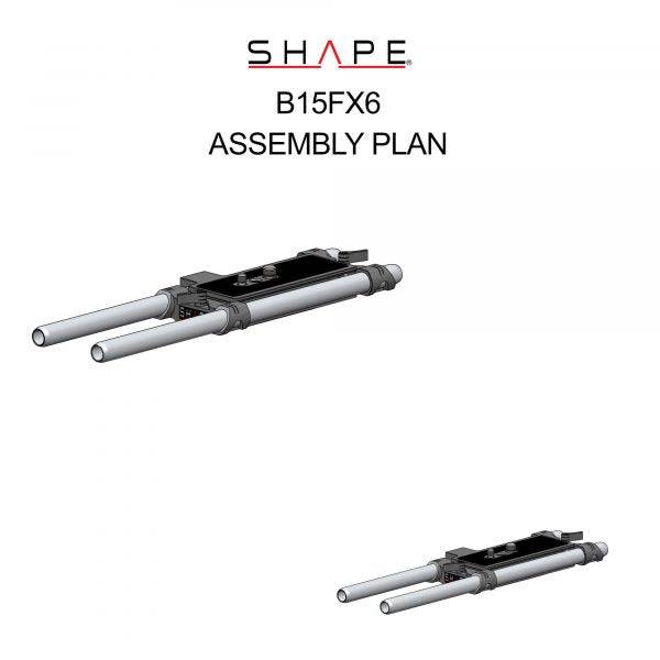 SHAPE 15 mm Baseplate for Sony FX6 - SHAPE wlb