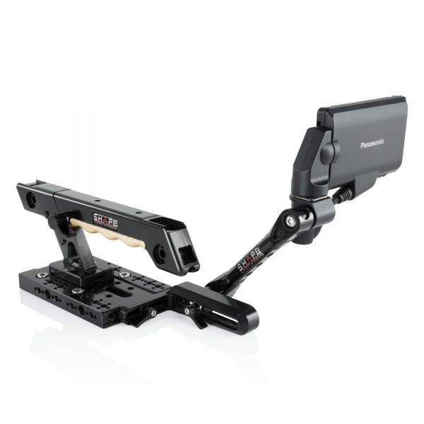 SHAPE 15 mm Baseplate with Top Handle and View Finder Mount for Panasonic AU-EVA1 Baseplate SHAPE wlb   