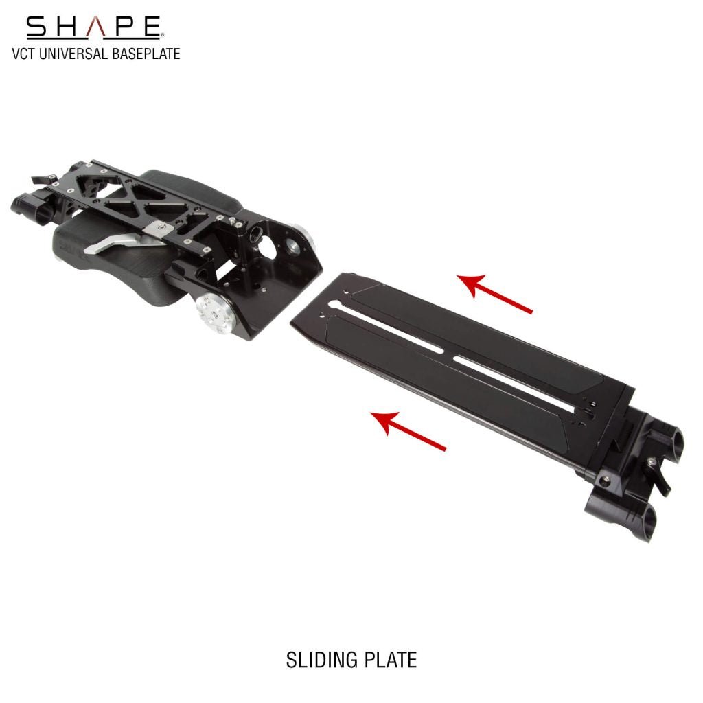 SHAPE 15 mm Baseplate with Top Plate for Sony FX6 - SHAPE wlb