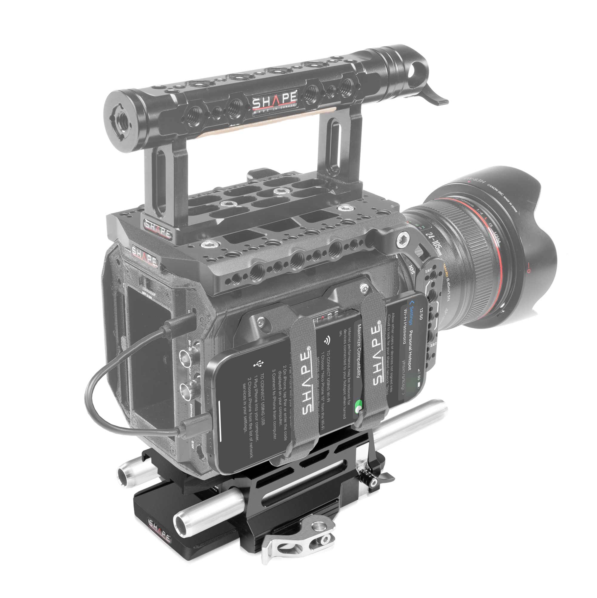 SHAPE 15mm LWS BASEPLATE FOR BLACKMAGIC PYXIS 6K (PRE - ORDER) - SHAPE wlb