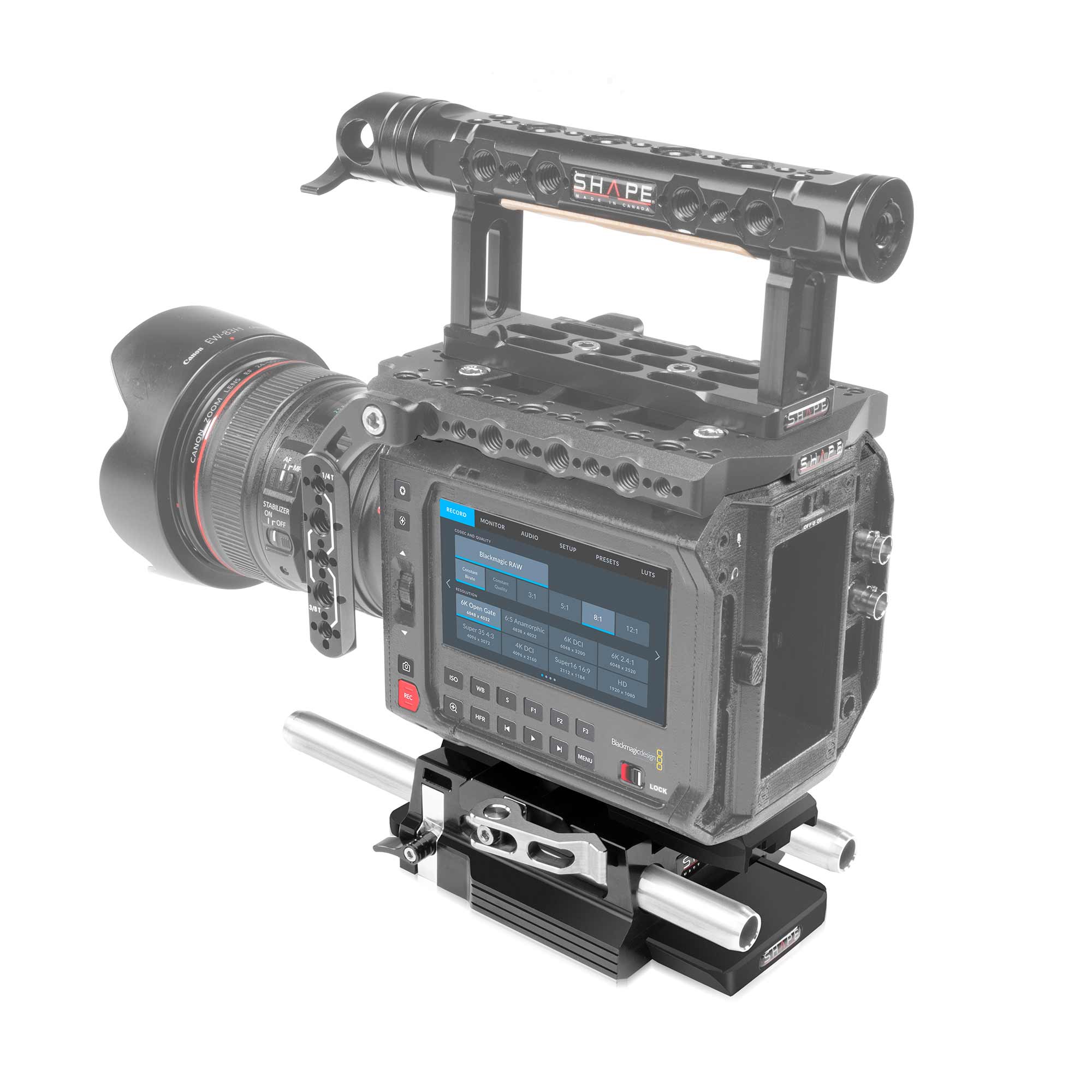 SHAPE 15mm LWS BASEPLATE FOR BLACKMAGIC PYXIS 6K (PRE - ORDER) - SHAPE wlb