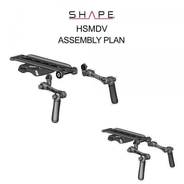 SHAPE ARRI Dovetail Shoulder Mount with Handles Dovetail SHAPE wlb   