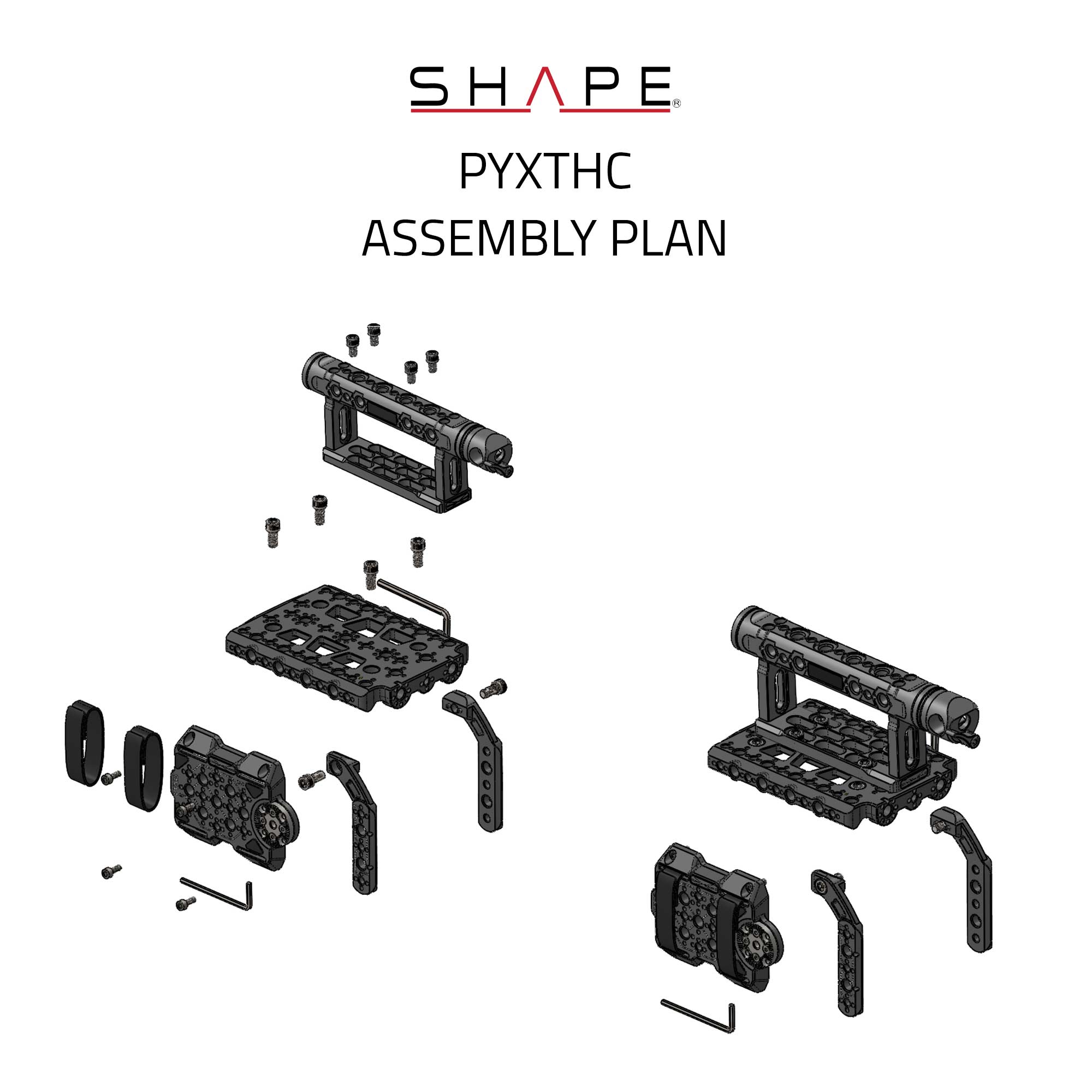 SHAPE Cage With Top Handle For Blackmagic Design Pyxis 6K Camera Cage SHAPE wlb