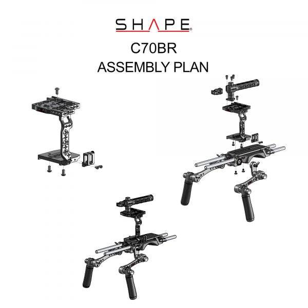 SHAPE Camera Bundle Rig for Canon C70 Camera Rig SHAPE wlb   