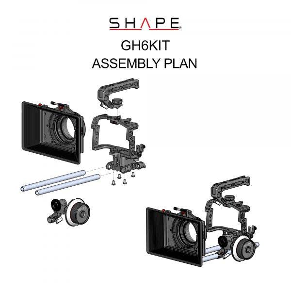 SHAPE Camera Bundle Rig Kit for Panasonic Lumix GH6 Camera Rig SHAPE wlb   