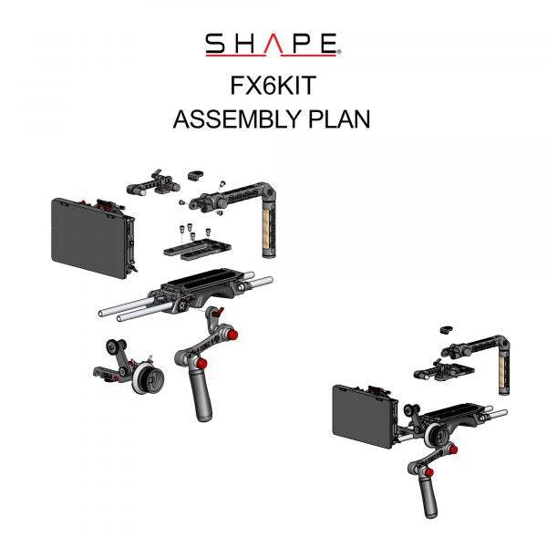 SHAPE Camera Bundle Rig Kit for Sony FX6 - SHAPE wlb