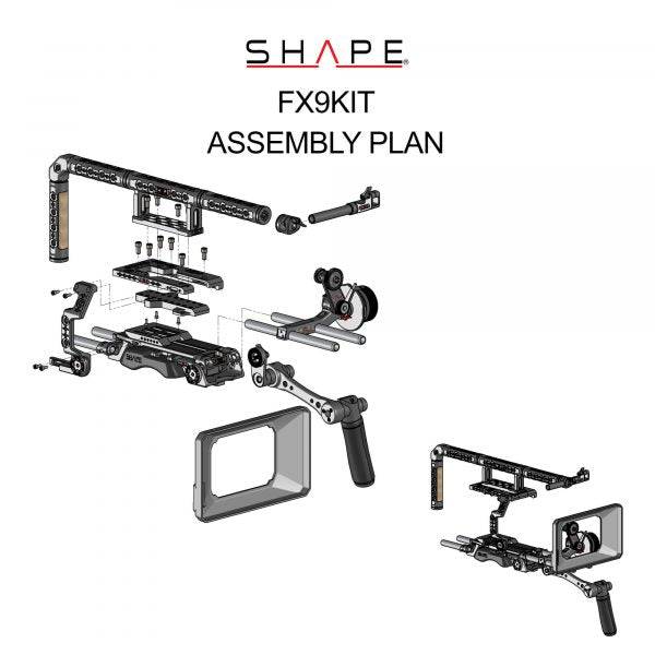 SHAPE Camera Bundle Rig Kit for Sony FX9 - SHAPE wlb