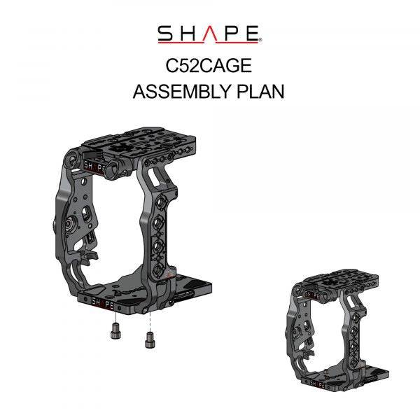 SHAPE Camera Cage for Canon C500 MKII/C300 MKIII Camera Cage SHAPE wlb   