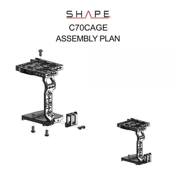 SHAPE Camera Cage for Canon C70 Camera Cage SHAPE wlb   