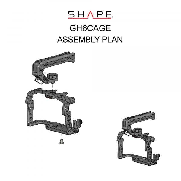 SHAPE Camera Cage for Panasonic Lumix GH6 Camera Cage SHAPE wlb   