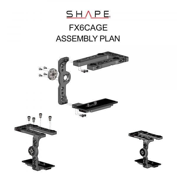 SHAPE Camera Cage for Sony FX6 - SHAPE wlb