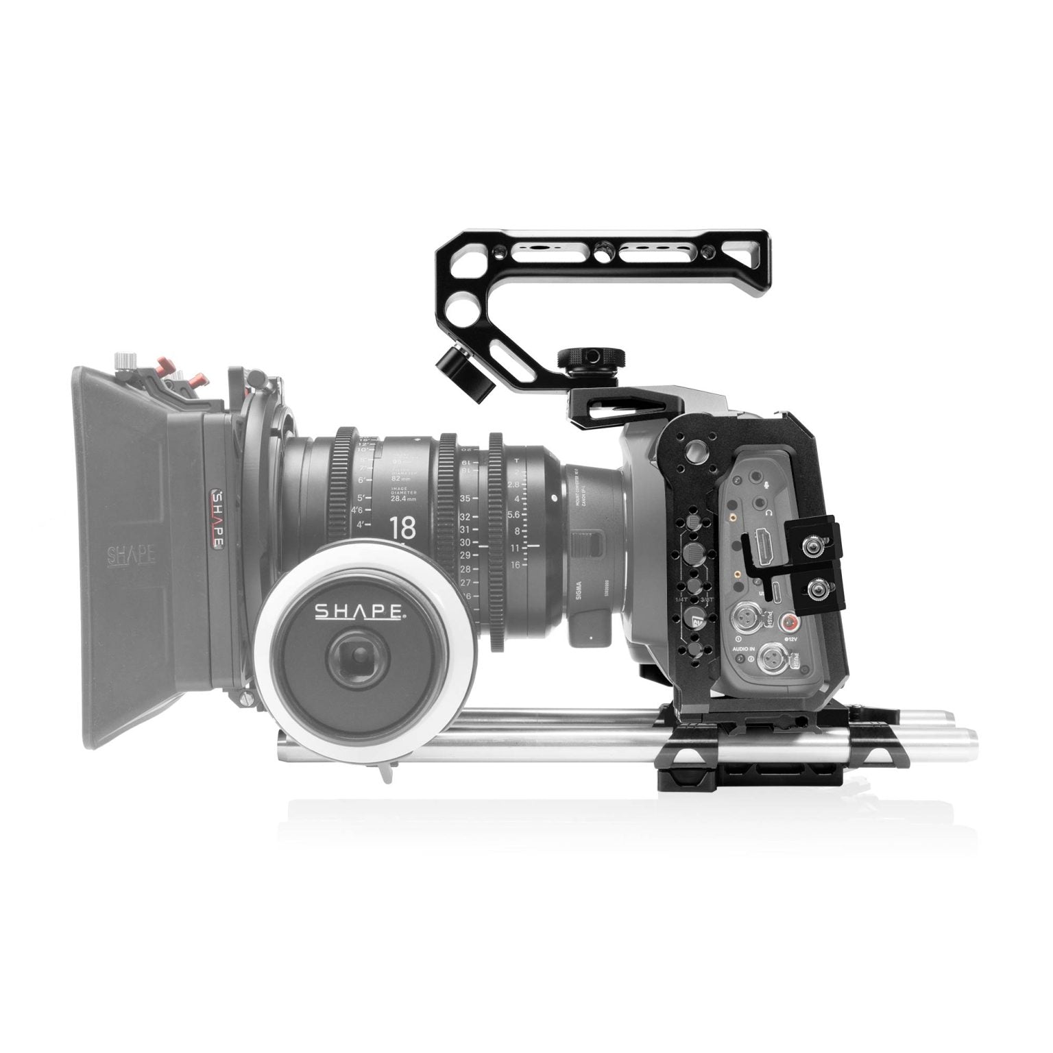 SHAPE Camera Cage, Top Handle and Rod Bloc System for Blackmagic Cinema Camera 6K/6K PRO/6K G2 - SHAPE wlb