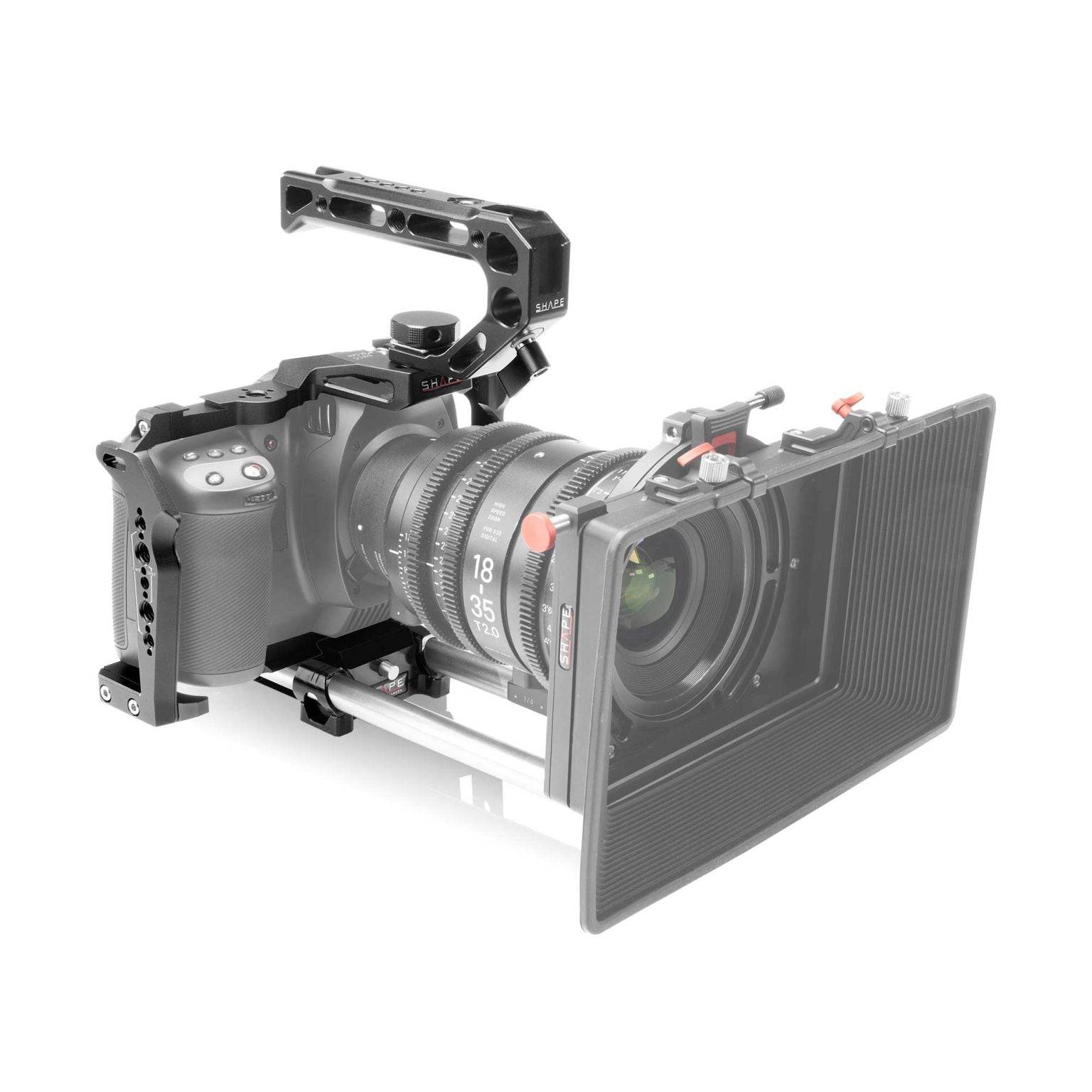 SHAPE Camera Cage, Top Handle and Rod Bloc System for Blackmagic Cinema Camera 6K/6K PRO/6K G2 - SHAPE wlb