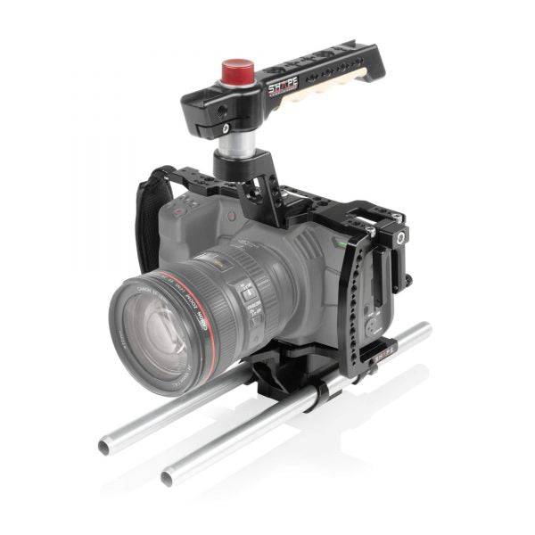 SHAPE Camera Cage, Top Handle and Rod Bloc System for Blackmagic Pocket Cinema 4K/6K Camera Cage SHAPE wlb   