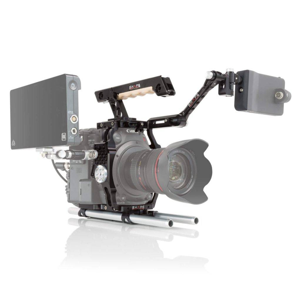 SHAPE Camera Cage, Top Handle, Rod Bloc System and View Finder Mount for Canon C200/C200B Camera Cage SHAPE wlb   