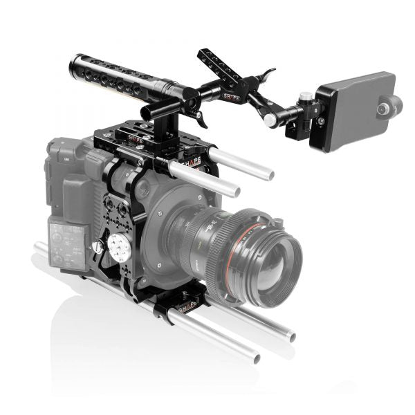 SHAPE Camera Cage, Top Handle, Rod Bloc System and View Finder Mount for Canon C500 MKII/C300 MKIII Camera Cage SHAPE wlb   