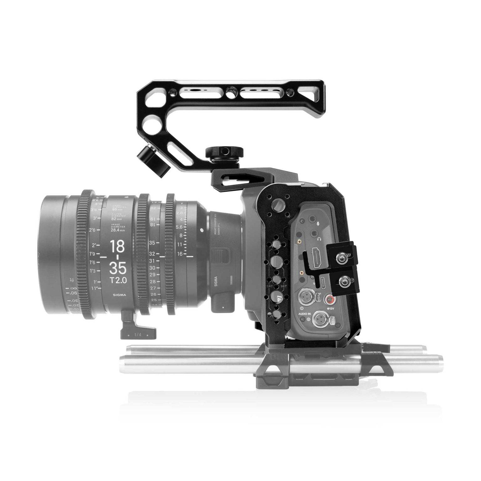 SHAPE Camera Cage with Top Handle for Blackmagic Cinema Camera 6K/6K PRO/6K G2 - SHAPE wlb