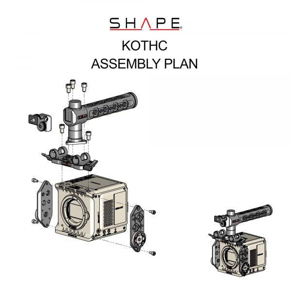 SHAPE Camera Cage with Top Handle for RED® KOMODO™ - SHAPE wlb