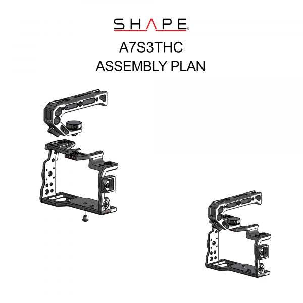 SHAPE Camera Cage with Top Handle for Sony A7S III/A7 IV/A7R V Camera Cage SHAPE wlb   