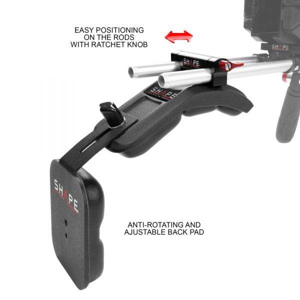 SHAPE Composite Back Pad Shoulder Mount SHAPE wlb   