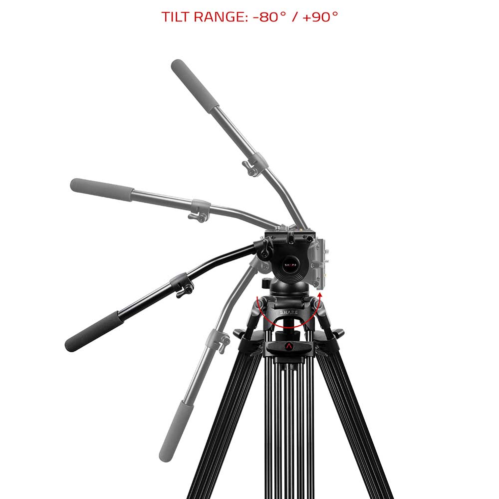 SHAPE Freelance Heavy-Duty Tripod with Fluid Head Tripod SHAPE wlb