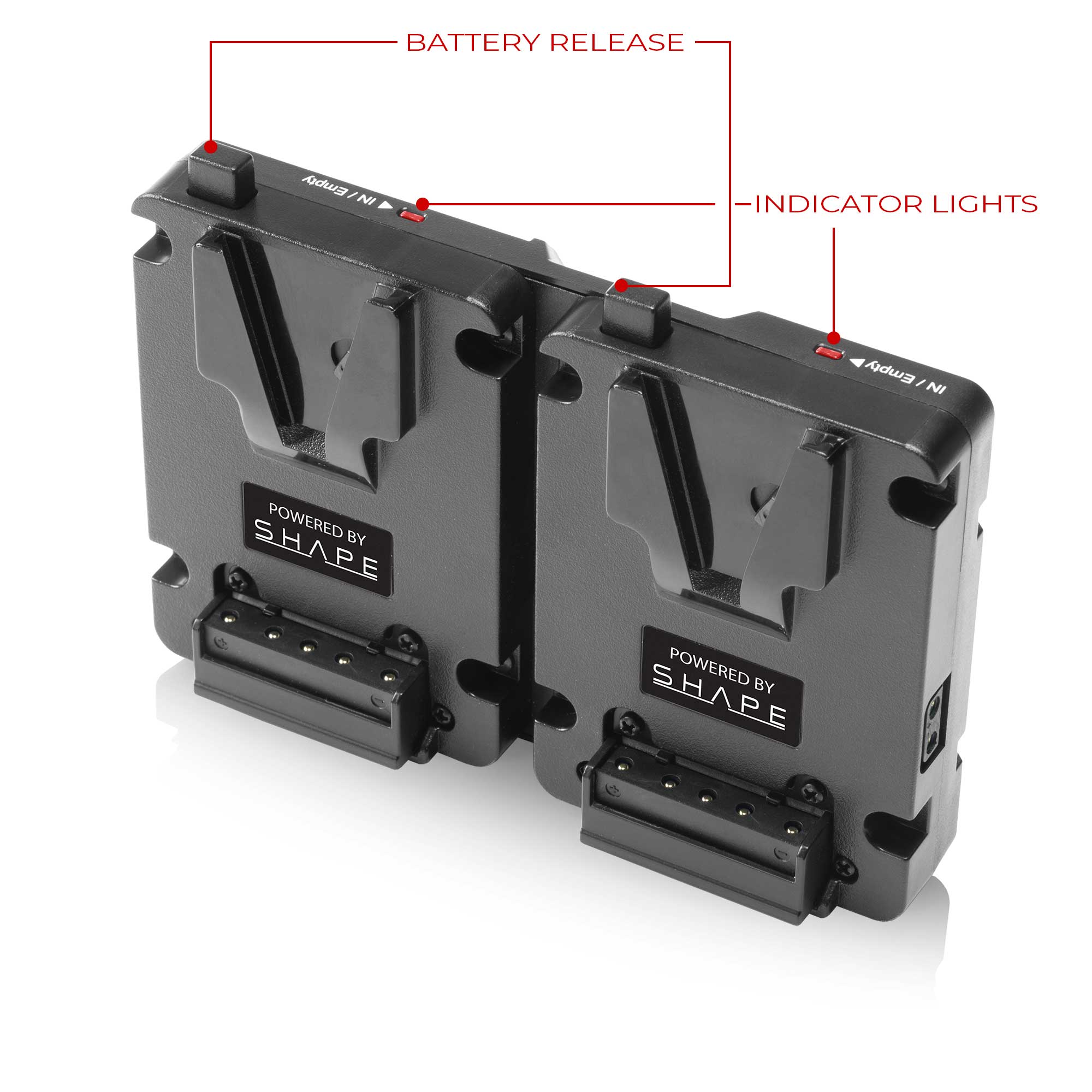 SHAPE Full Play Mini Batteries 99 Wh with Dual V - Mount Hot Swap Mini Battery Plate - SHAPE wlb