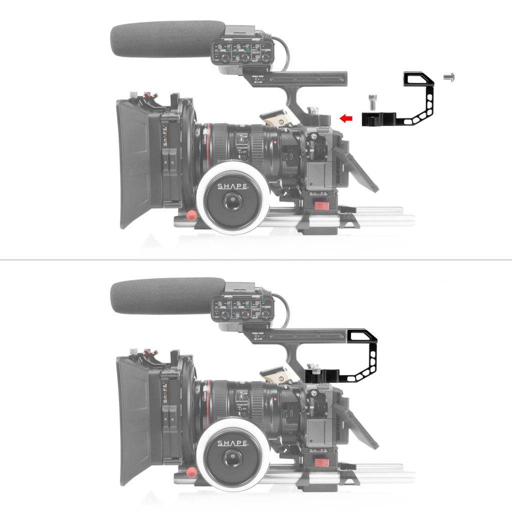 SHAPE Handle Extension Rig Noise Cancelling Solution for Sony FX3/FX30 Handle SHAPE wlb   