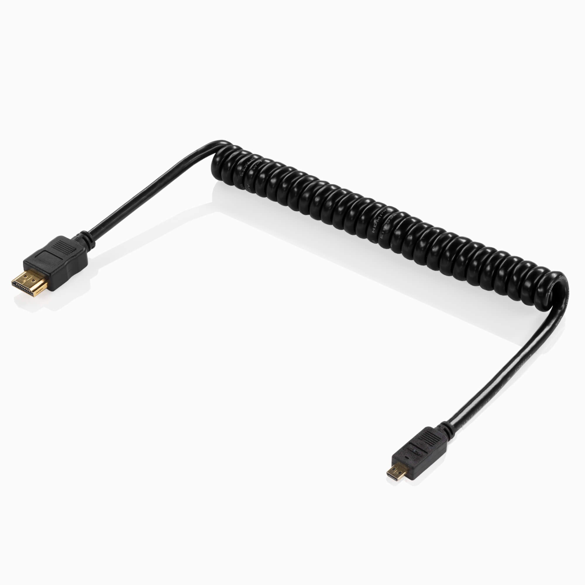 SHAPE HDMI to Micro HDMI Coiled 4K Cable 16 inches Cable SHAPE wlb   