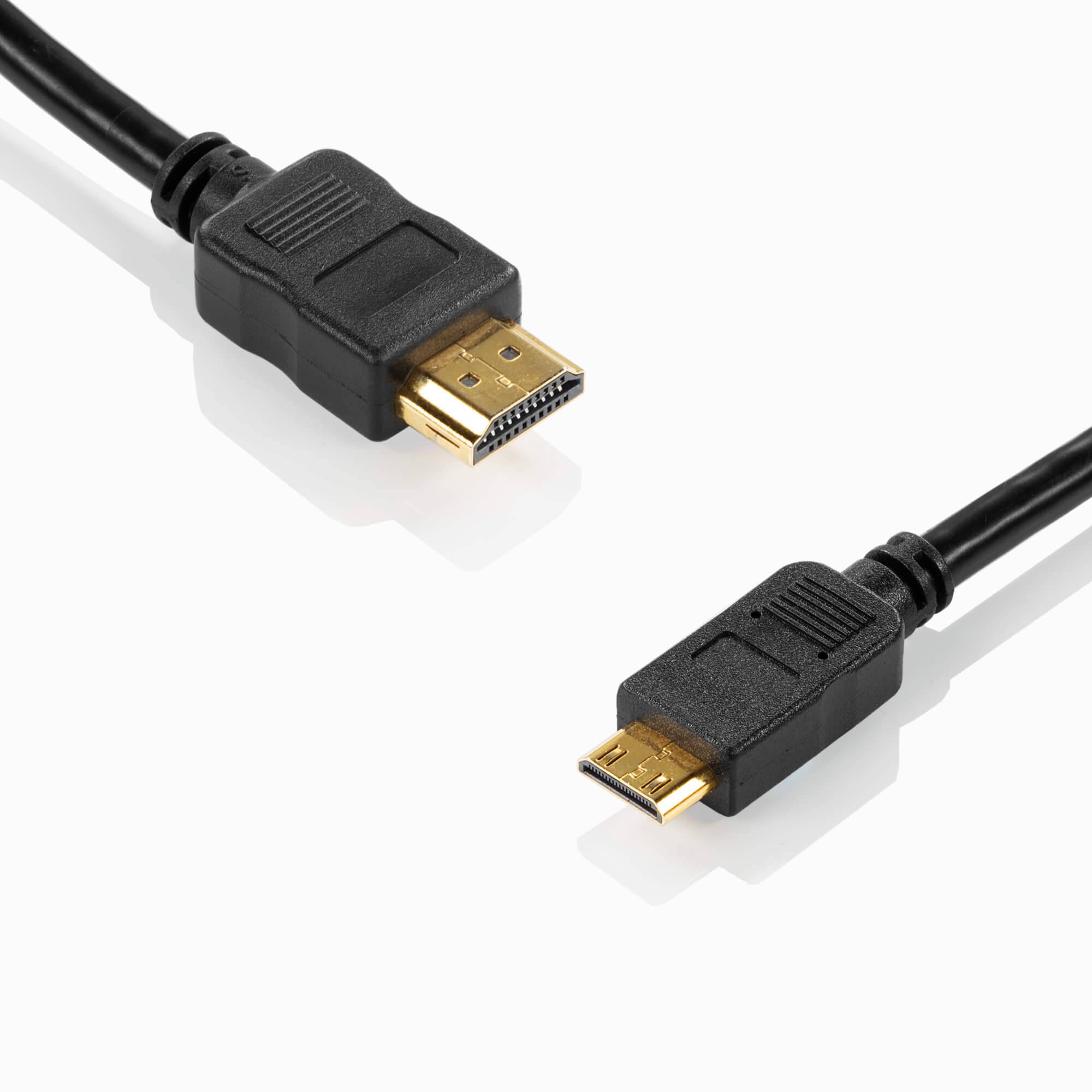 SHAPE HDMI to Mini HDMI Coiled 4K Cable 16 inches Cable SHAPE wlb   