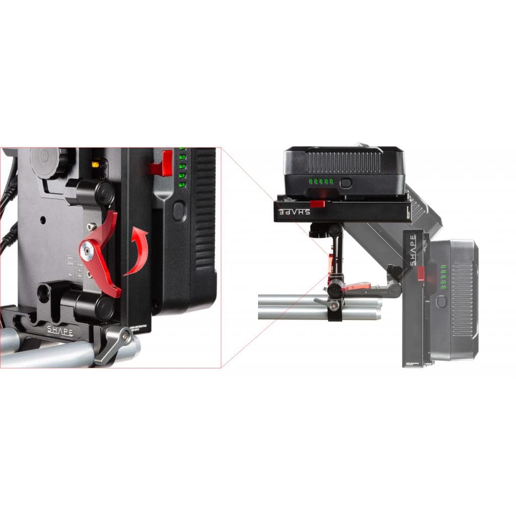 SHAPE J - Box Camera Power and Charger for Panasonic AU - EVA1 and Sony FS7/FS7 II/FS5/FS5 II - SHAPE wlb