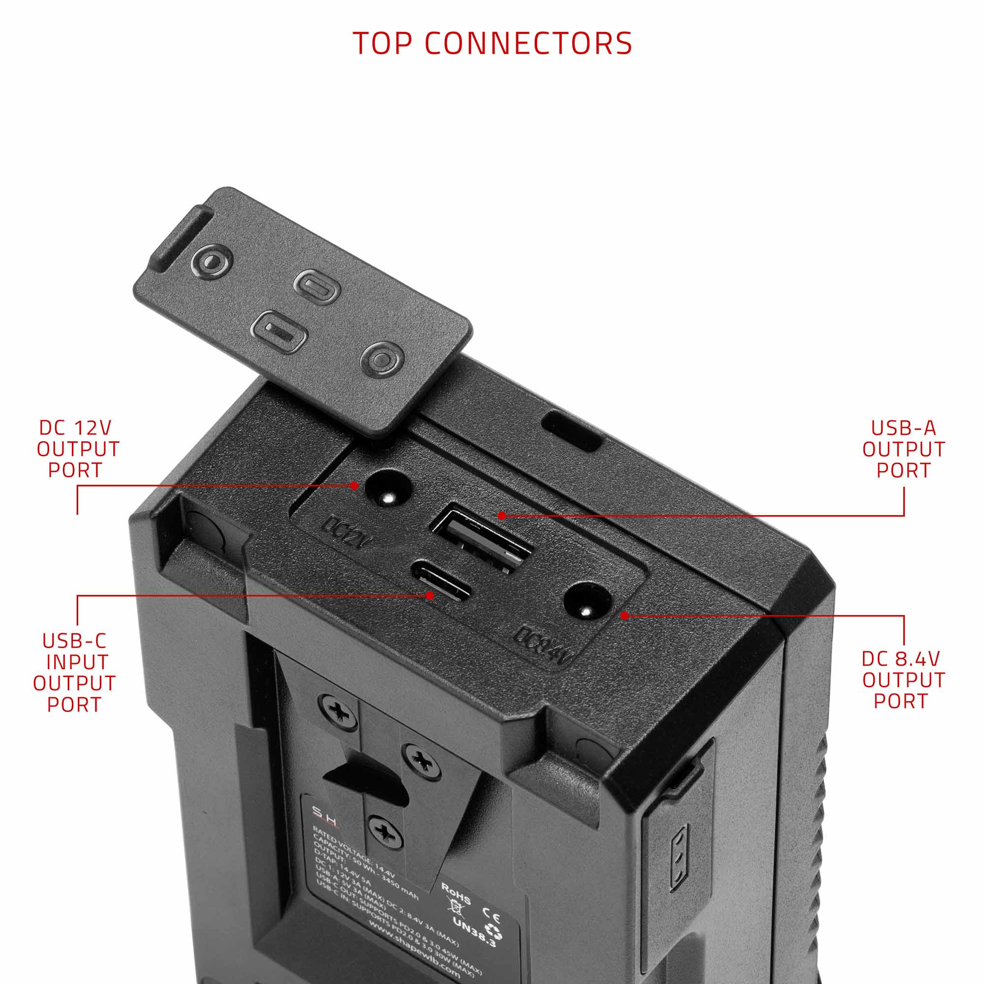 SHAPE KIT USB - C FAST CHARGER 2x 50Wh Mini V - Mount BATTERIES - SHAPE wlb