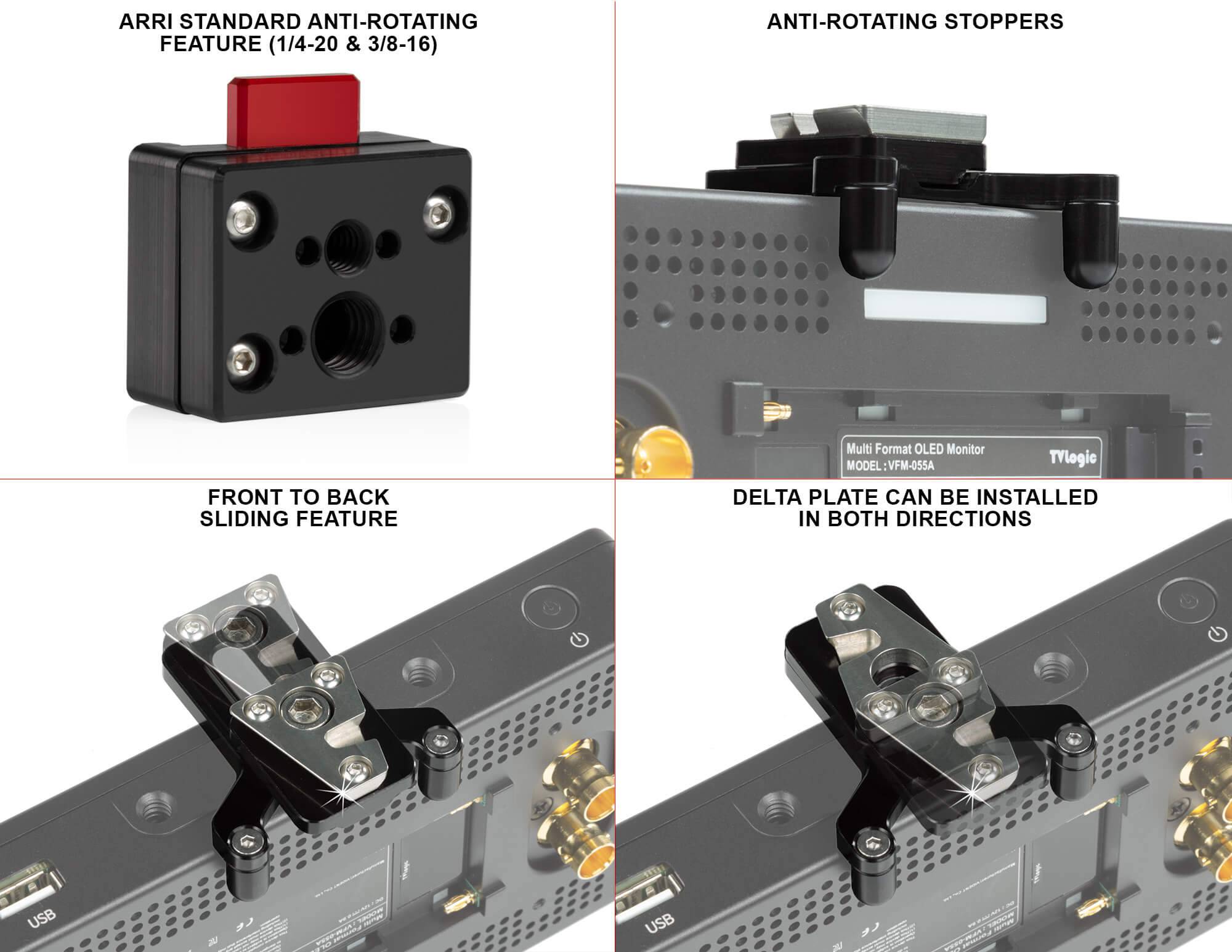 SHAPE Mini Delta Monitor Plate Quick Release SHAPE wlb   