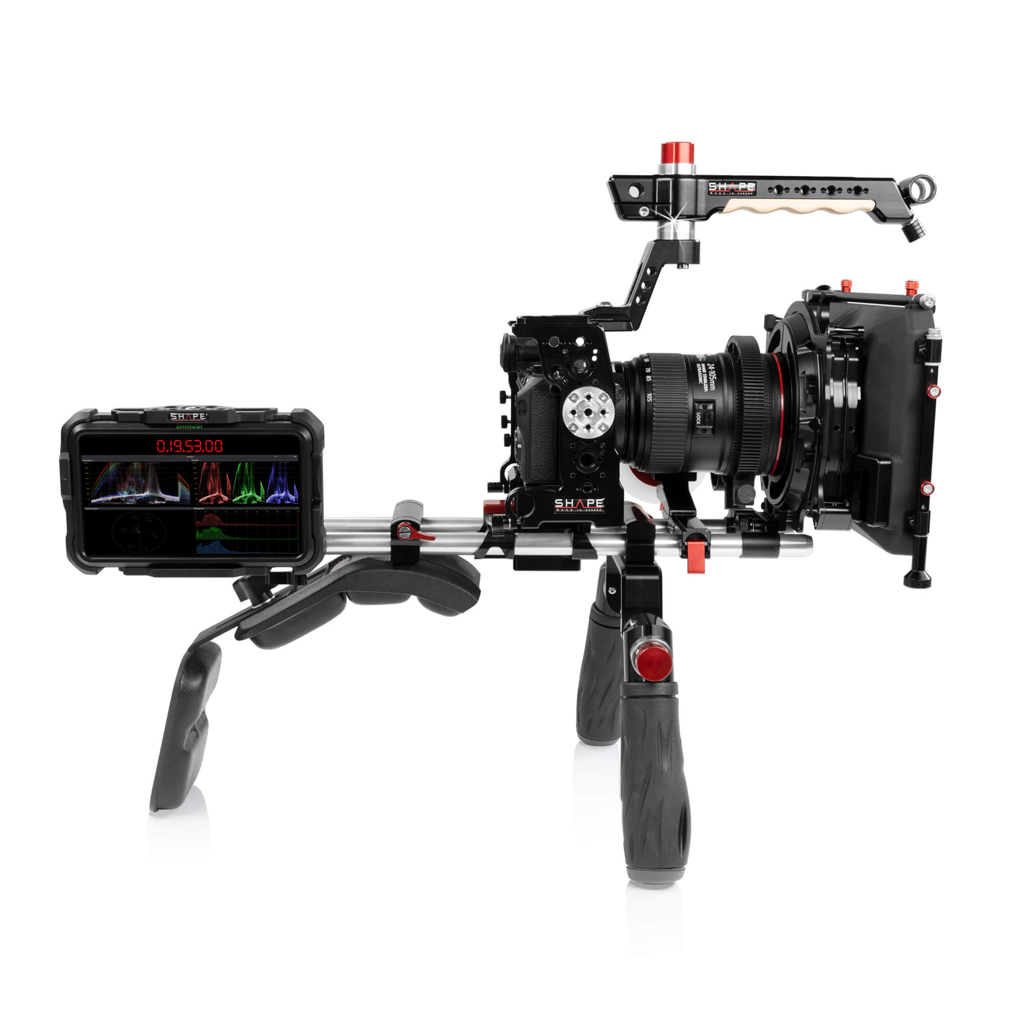 SHAPE Monitor Cage with Swivel Rod Clamp for Atomos Shinobi Monitor Cage SHAPE wlb   