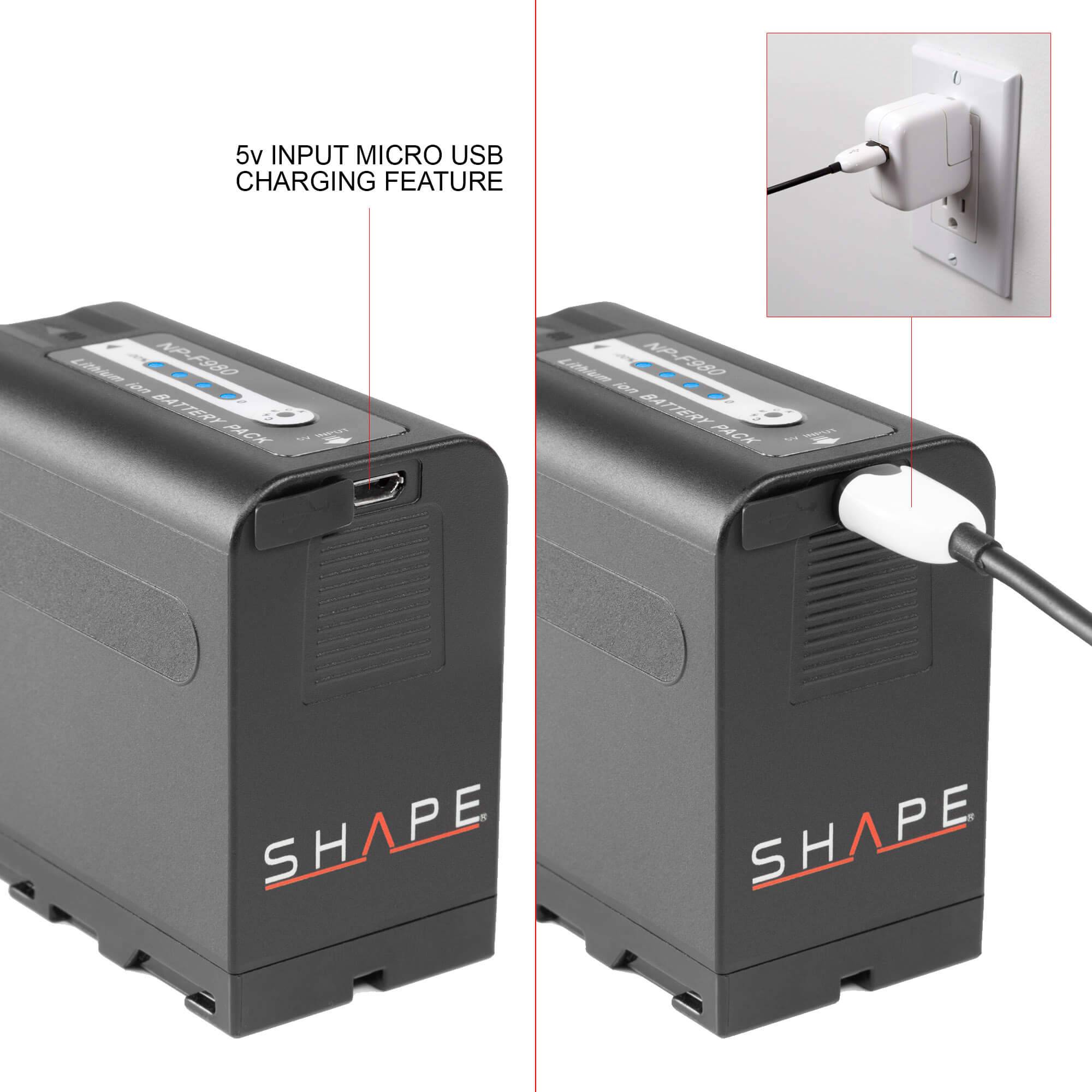 SHAPE NP - F980 Battery for Sony - SHAPE wlb