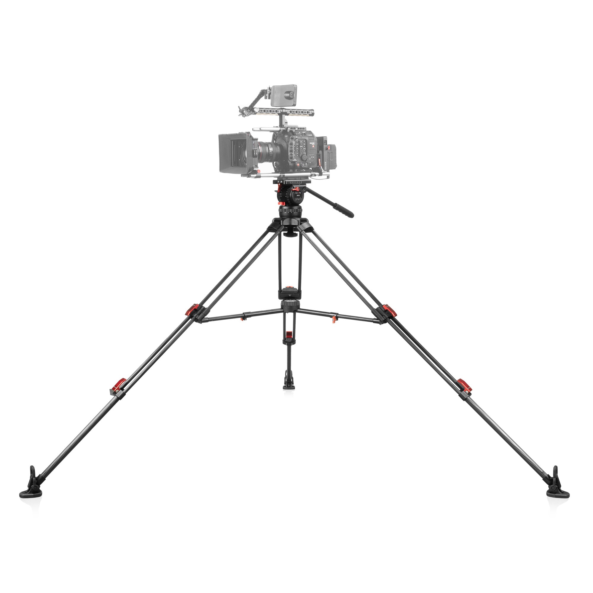 SHAPE PRO VIDEO TRIPOD 15kg CARBON FIBER LEGS & MID LEVEL SPREADER 100mm BOWL Tripod SHAPE wlb