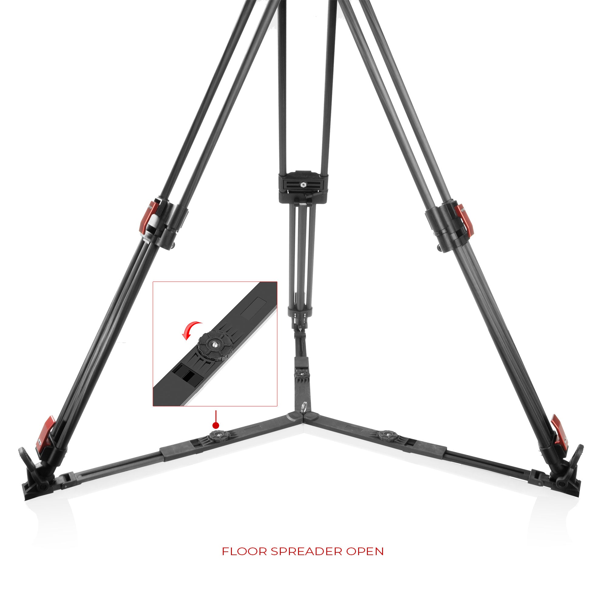 SHAPE PRO VIDEO TRIPOD 15KG FLUID HEAD 100mm BOWL CARBON FIBER LEGS Tripod SHAPE wlb