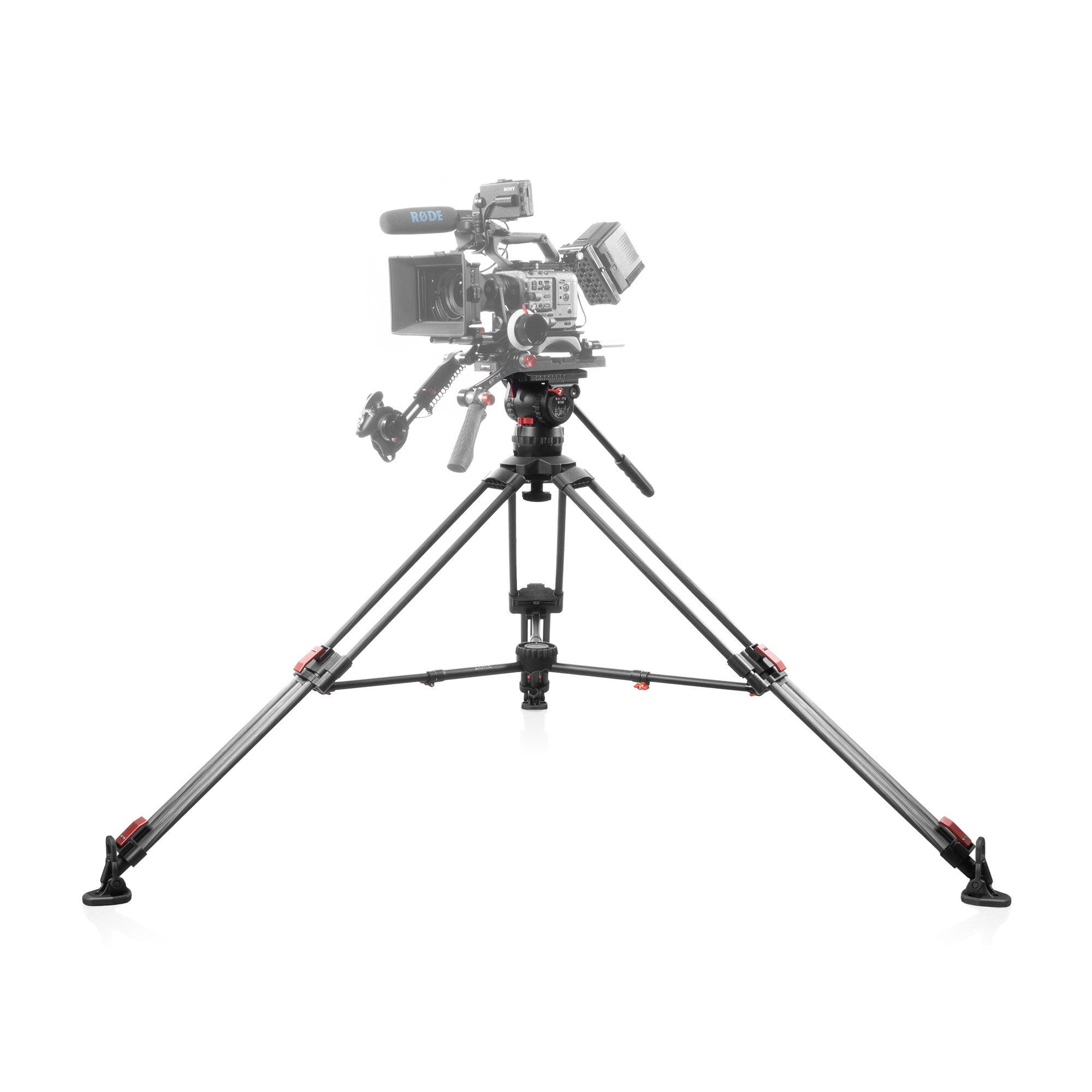 SHAPE Pro Video Tripod 20kg Carbon Fiber Legs & Mid-Level Spreader 100mm Bowl Tripod SHAPE wlb