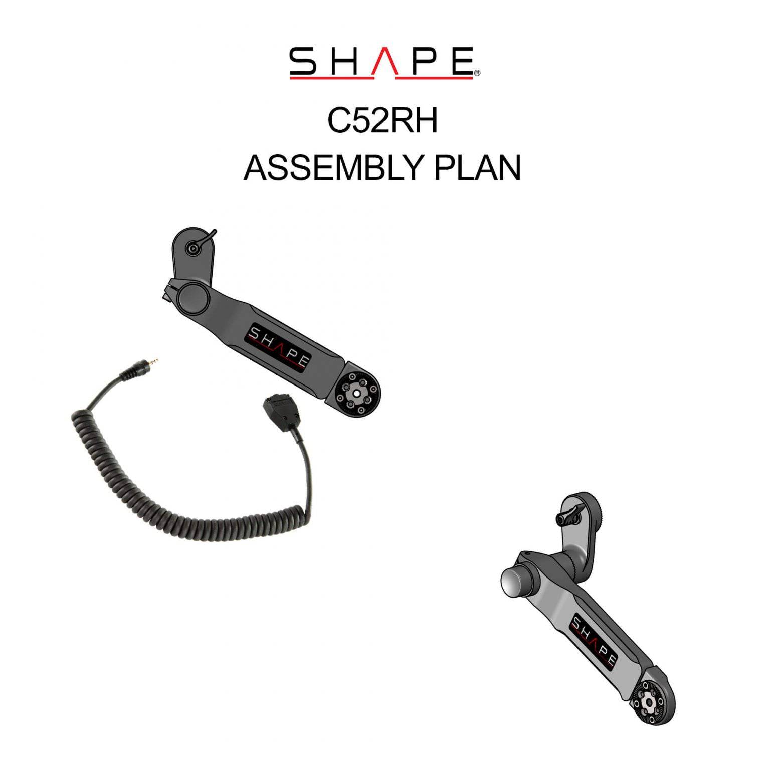 SHAPE Remote Extension Handle with Cable for Canon C500 MKII/C300 MKIII Handle SHAPE wlb   